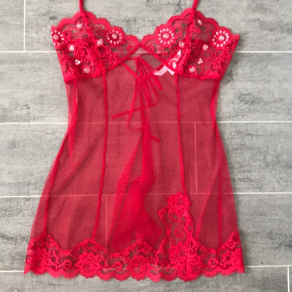 Victoria's Secret Other - Victoria’s Secret red lace teddy